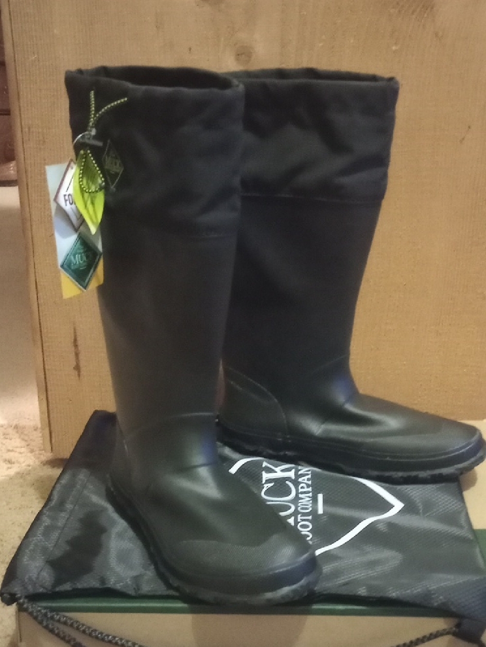 Men's Waterproof Black Rain Boots